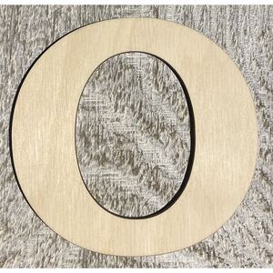 Wood Letter - ¼” Plywood – 4” Tall – Font01 - O